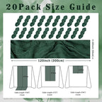 Emerald Green 20 Pack Cheesecloth Table Runner 10FT Boho Fabric Rustic Cheese Cloth Table Runner for Wedding 20 x 120 Inch Long Bridal Shower Baby Shower Gauze Sheer Birthday Party Table Decorations