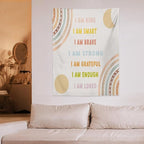 ICMOLYYENLO Boho Plant Aesthetic Tapestry, Abstract Medieval Arch Sun Home Aesthetic Wall Hanging For Bedroom Living Room Dormitory Tapestry 40x60 Inches