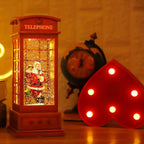 House & Garden Decoration,Christmas Lantern with 8 Pieces of Music,Sparkling Crystal Keep Circling Around The Snowman Families Music Box as a (Old Man)
