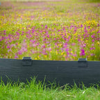 60Pcs Metal Garden Landscape Edging Stakes,Black, 10inch anchoring Stakes Landscape Anchoring Spikes for Terrace Board, Grass Barrier, Landscape Edging Coil, Garden Liner, Bender Board