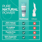 Wellnesse Whitening Hydroxyapatite Toothpaste with Xylitol, Natural Fluoride-Free Teeth Whitening Toothpaste for Adults, Strengthens Enamel, Supports Gum Health, Fresh Mint Flavor, 4 oz (Pack of 3)