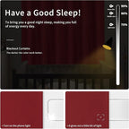 Easy-Going Blackout Curtains for Bedroom, Solid Thermal Insulated Grommet and Noise Reduction Window Drapes, Room Darkening Curtains for Living Room, 2 Panels(42x84 in, Christmas Red)