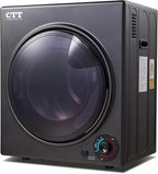 CTT 3.5 cu.ft Portable Dryer for Apartments,1500W Compact Dryer with 4 Drying Modes,120V Electric Dryers for Laundry, Apartments, RVs, Dorms, Black