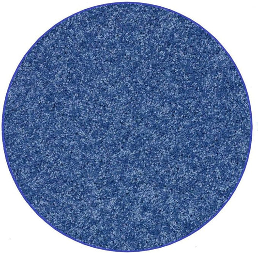 KOECKRITZ Soft and Colorful Kids Classroom Area Rugs (Passes Flammability Pill Test) Many Sizes and Bright Colors to Select from (12' Round, Royal)