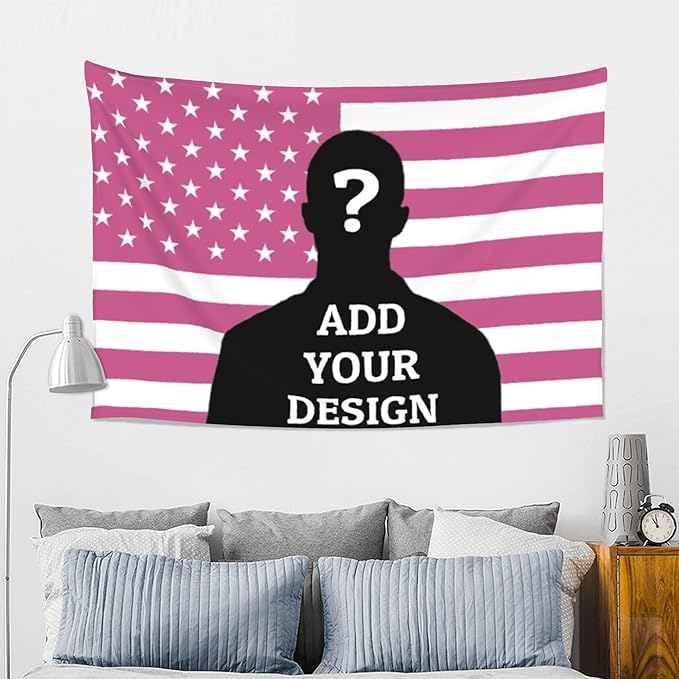 Custom Tapestry For Wall Bedroom Custom Backdrop Personalized Image Text Photo Customized Funny Tapestry Banners And Signs Mother's Day Vertical Tapestrys