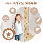 Personalized Name Kids Growth Chart for Wall, Cute Giraffe Wooden Growth Chart Kids Height Chart, Wall Measurement for Kids, Height Chart for Wall, Growth Ruler for Children