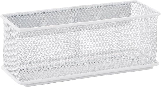 6.29"x2.28"x2.48" Magnetic Basket for Whiteboard White Magnetic Basket for Fridge Magnetic Organizer Holder with 5 Strong Magnets Magnetic Holder for Refrigerator Locker