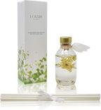 LOVSPA Reed Diffuser Set, Coconut Cabana Scented Oil Diffuser with Sticks, Home Fragrance Accessories for Bathroom Shelf Decor, Aroma Diffusers for Home or Office Desk, USA Made