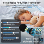 arboleaf Massage Gun Deep Tissue, Full-Metal Electric Portable Hand Held Massager Gun for Back, Body Sore Muscles, Pain Relief, Gifts, Office, Home, Athletes
