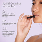 WILDLING Lumin Cupping Set I Facial Cupping Tools to Decrease Puffiness, Increase Collagen Production, Sculpt Cheeks + Chin, Detox + Clear Breakouts