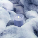 Touchat Luxury 1000GSM Faux Rabbit Fur Throw Blanket, Super Heavy Warm Cozy Grey Blankets for Couch Bed Sofa, Ruched Plush Fuzzy Elegant Soft Reversible Mink Blanket for Living Room Bedroom