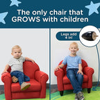Children's Factory As We Grow Toddler Chair, Red, CF805-196, Flexible Seating for Daycare or Preschool, Kids Reading Chair, Playroom Furniture