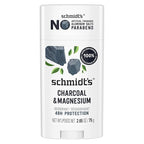 Schmidt's Aluminum-Free Vegan Deodorant Charcoal & Magnesium with 24 Hour Odor Protection, for Women and Men, Natural Ingredients, Cruelty-Free, 2.65 oz