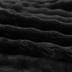 YUSOKI Luxury 3D Bubble Throw Blanket 3.1lb,All Ages,Home Decoration, (Black,60 * 80inches)
