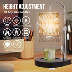 GEEZO Fragrance Candle Warmer Lamp，Electric Candle Warmer with Timer & Dimmer，Mom Christmas Birthday Gifts for Women, House Warming Gifts New Home Bedroom Decor
