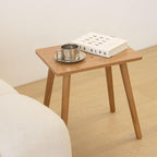 AWASEN Mid Century Modern Side Table, Small End for Living Room Bedroom Office Small Spaces, Modern Side Table Nightstand with Solid Wood, Easy Assembly, (Brown)