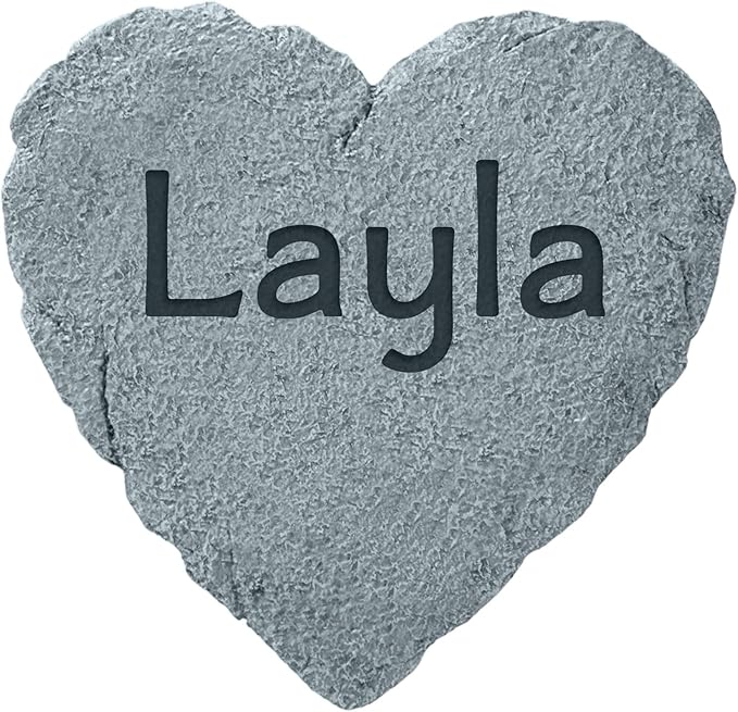 Let's Make Memories Personalized Garden Stone - Resin - Custom Garden Décor - Heart Stepping Stone - for Dad - for Father's Day