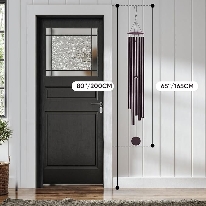 Large Wind Chimes for Outside Deep Tone, 65" Deep Tone Wind Chimes for Outside Porch Garden Patio Balcony Memorial Room Decor, Memorial Sympathy Gift for Loss of Loved One