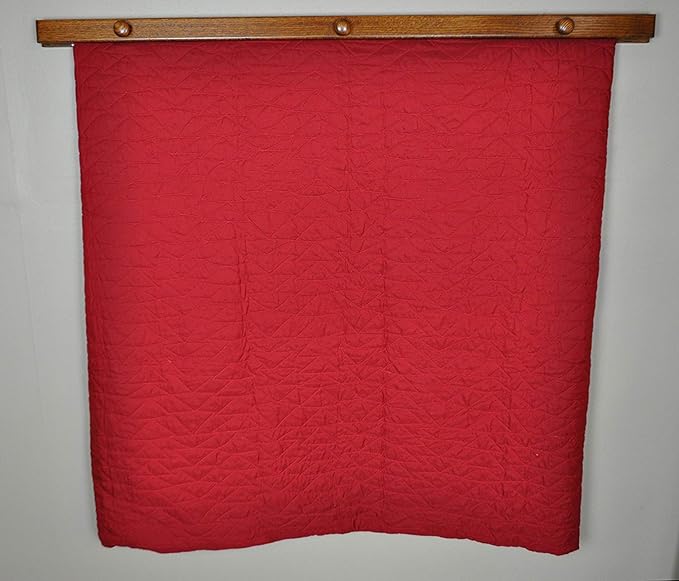 RRD Quilt Hanger for Wall for Display (30") Amish Made Wooden Quilt Rack Wall Mount - Rustic Tapestry Quilt Wall Hangers (Maple Wood, Natural Stain, 30" Long)