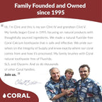 Coral Nano Silver Foaming Cinamon Tea Tree Toothpaste, Natural Fluoride Free Toothpaste, SLS and Glycerin Free - 4 Ounce