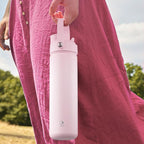 Insulated Water Bottle with Straw Stainless Steel Water Bottle, Leak-Proof, BPA-Free, Double Wall Vacuum Keeps Cold for 24 Hours for Sports, Travel, School (32 oz, Cotton Candy)