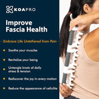 KOAPRO Whole Body Massage Tool - Myofascial Release Tool, Manual Trigger Point and Deep Tissue Massager, Holistic Fascia Health for Cellulite Massage on Legs, Back, and More - Full Body Massage Stick