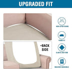 H.VERSAILTEX Super Stretch Individual Chaise Cover Sectional Couch Covers for L Shaped Sofa Both Left/Right Featuring Thick Jacquard Textured Twill Fabric (1 Piece Chaise Cover, Island Fossi)