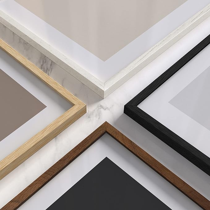 HAUS AND HUES Standalone White Oak Frame Set of 3-11x17