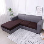 hyha Waterproof Couch Cushion Covers, Sectional Sofa Slipcovers Washable, L Shape Chaise Dog Couch Covers for Sectional Sofa, Universal Furniture Protector (1 Piece for Chaise, Chocolate)