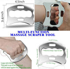 Stainless Steel Muscle Scraper Tool Set, 4-Piece Professional Physical Therapy Massage Tools with Storage Case