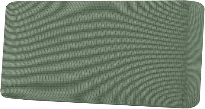 H.VERSAILTEX Super Stretch Individual Seat Cushion Covers Sofa Covers Couch Cushion Covers Slipcover Sets Thick Jacquard Textured Twill Fabric (1 Piece Sofa Cushion Cover, Loden Frost)