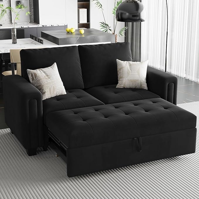 Belffin Modular Sectional Sleeper Sofa - Convertible Couch with Storage
