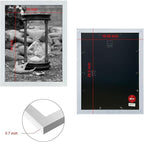 VCK 18x24 Poster Frames 3 Pack White MDF Wood and Polished Plexiglass Frame,Display Pictures in Horizontal and Vertical…