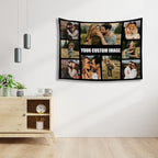 Custom Tapestry For Wall Bedroom Custom Backdrop Personalized Image Text Photo Customized Funny Tapestry Banners And Signs Multiple Pictures Horizontal Tapestrys