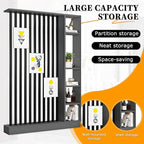 Wall Room Divider,Freestanding Room Divider with Shelves,Wood Room Divider Screen with Storage Cabinet, Wall Divider for Room Separation, for Home Office Decorative J 47.2×9.4×78.7in