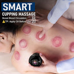 5-in-1 Smart Dynamic Cupping Set, 20 Levels Cupping Kit for Massage Therapy with Red Ligh-t Therapy&Heat Penetrates for Targeted Pain Relief, Knots, Aches, Muscle Soreness - 1Pcs(Black)