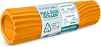 Oceanfoam Tidal Roller - Gold - Muscle Massage Foam Roller for Back Pain & Stretching - Firm and Ergonomic Wide Wave Textured - Yoga, Athletics, & Wellness - Full Size, 20" x 5"