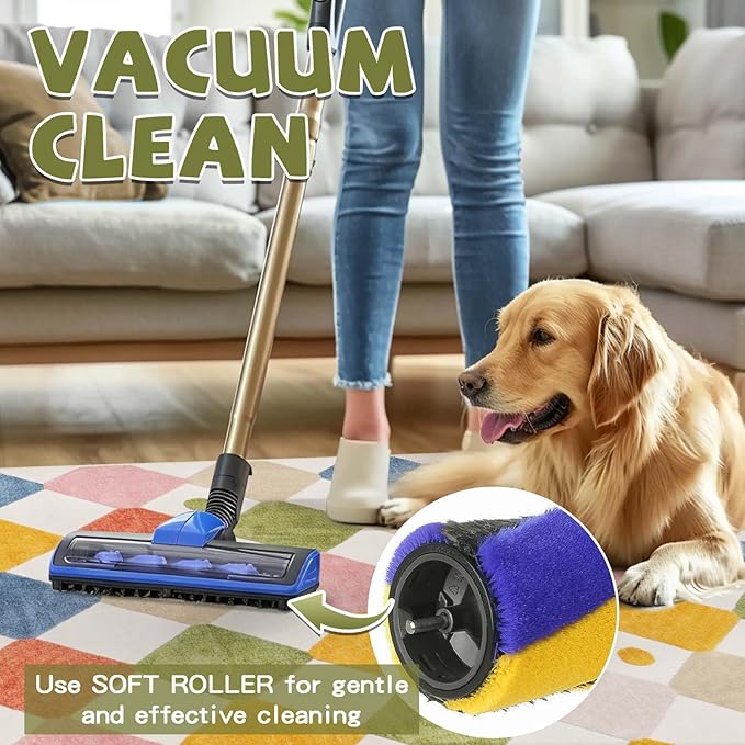 jinchan Area Rug 4x6 Kids Washable Indoor Floor Cover Non-Slip Modern Soft Rug Elementary School Classroom Colorful Diamond Carpet for Nursery Playroom Daycare Bedroom Living Room Circus on Cream