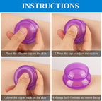 Silicone Cupping Therapy Sets, Cupping Kit for Massage Therapy,Anti Cellulite Cup, for Cellulite Reduction Joint Pain Muscle Pain