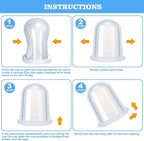 Silicone Cupping Therapy Set - Cupping Kit for Massage Therapy - Cellulite Remover Cupping Set - Anti Cellulite Cup Massager, Vacuum Suction Massage Cups for Cellulite Reduction