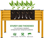 Land Guard Galvanized Raised Garden Bed with Legs, Galvanized Planter Raised Garden Boxes Outdoor, Oval Large Metal Raised Garden Beds for Vegetables(Yellow)………