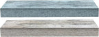 Sorbus Floating Shelves - 2 Pack 16 Inch Rustic & Blue Wall Shelves for Bedroom, Kitchen, Living Room, Bathroom Shelves, Home Decor, Office - Floating Shelf for Trophy, Books, Frames, Toilet Paper