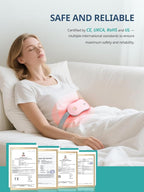 Slimpal Heating Pad for Period Cramps, Portable Cordless Electric Heating Pad for Menstrual Pain Relief Heat Belt, Rechargeable Wearable Heat Pad Gifts for Her Women Girl Wife Girlfriend, Purple