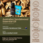 Gya Labs Australian Sandalwood Essential Oil for Skin & Hair - 0.34 Fl Oz - 100% Pure Natural Australian Sandalwood Oil for Diffuser, Aromatherapy Use & Candle Making Scent