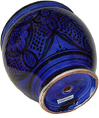 Treasures Of Morocco Flower Pot Moroccan Spanish Garden Drain Hole Ceramic Planter Handmade Multicolored
