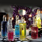 24 pcs Small Mini Clear Vintage Glass Bottles with Corks, Small Bud Vases, Decorative, Potion Bottles, 1.6oz for Party Wedding DIY Decoration/ Sand Art Bottles/Spell Jars/Message In a Bottle Kit