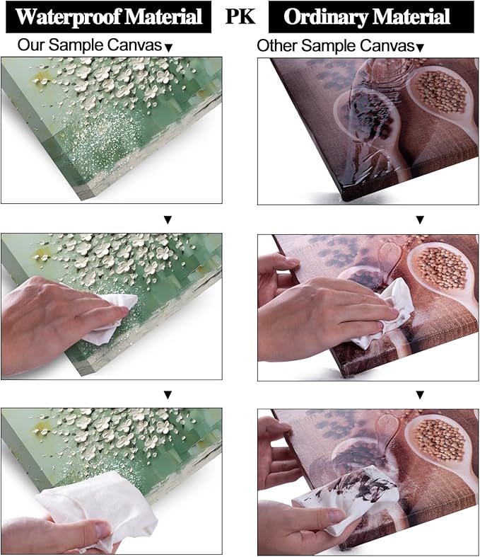 LASMOND Turquoise Tree of Life Wall Art for Living Room Canvas Prints Artwork Modern Abstract Bedroom Office Painting Decor (40x20 Inches)