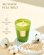M&SENSE Rosemary Eucalyptus Scented Candle Home Decor, Natural Soy Wax,4.1oz 60 Hours Long Lasting Slow Burning, Aromatherapy Candle for Stress Relief