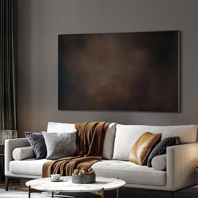 SIGNWIN 36"x60" Extra Large Framed Wall Art Dark Brown Abstract Moody Illustration for Home Living Room Bedroom Decor (Frame Assembly Required)