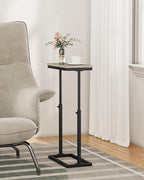 TUTOTAK End Table, Side Table, Tall Couch Table, Sofa Table, Living Room, Bedroom, Greige TB01BG083